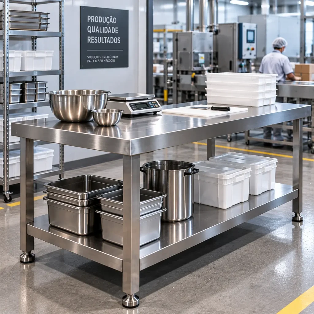 mesa inox 200x70 industrial